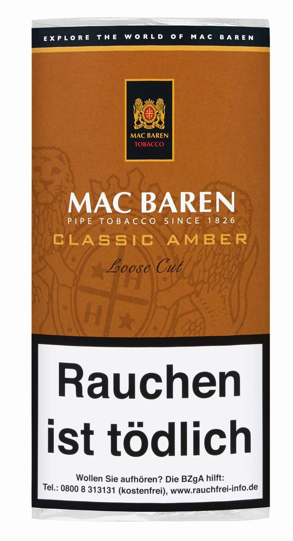 Mac Baren Pfeifentabak Classic Amber 1 Stange