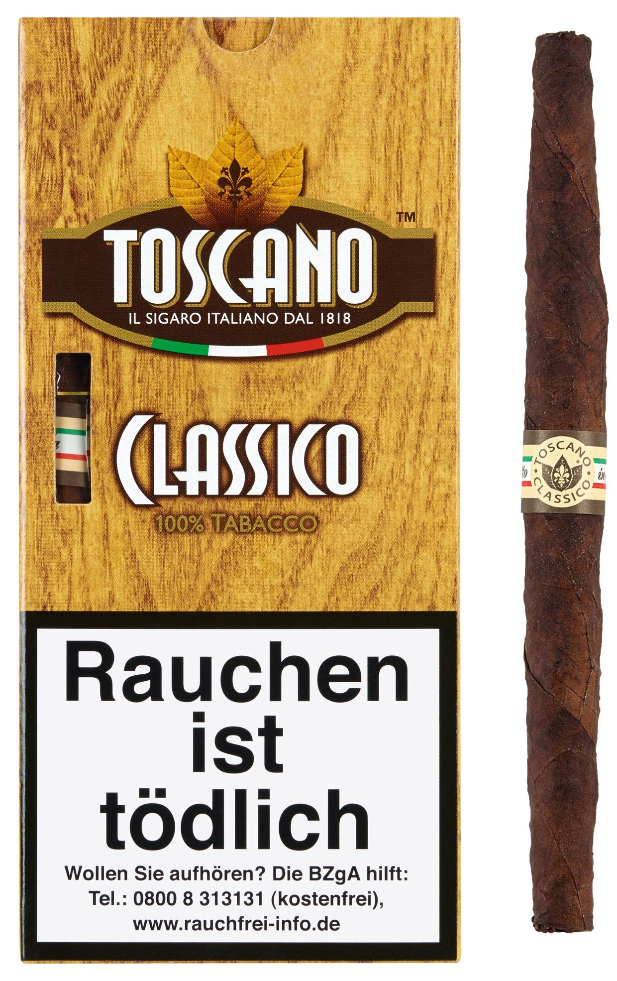 Toscano Classico Zigarre  1 Packung 5 Stück