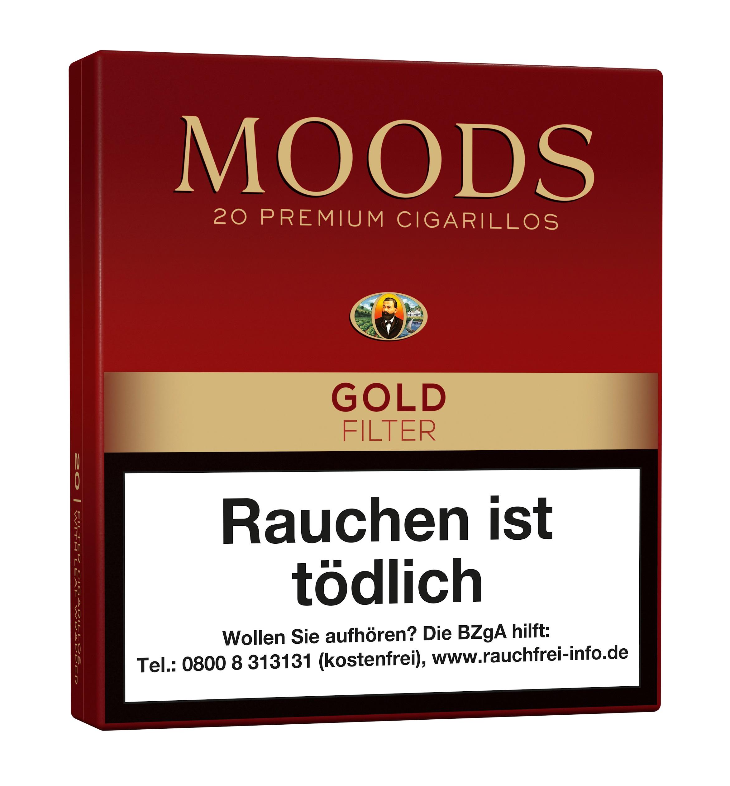 Dannemann Moods Gold Filter Zigarillos 1 Packung