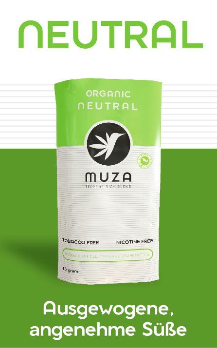 MUZA Neutral terpenreicher Tabakersatz 1 Pouche