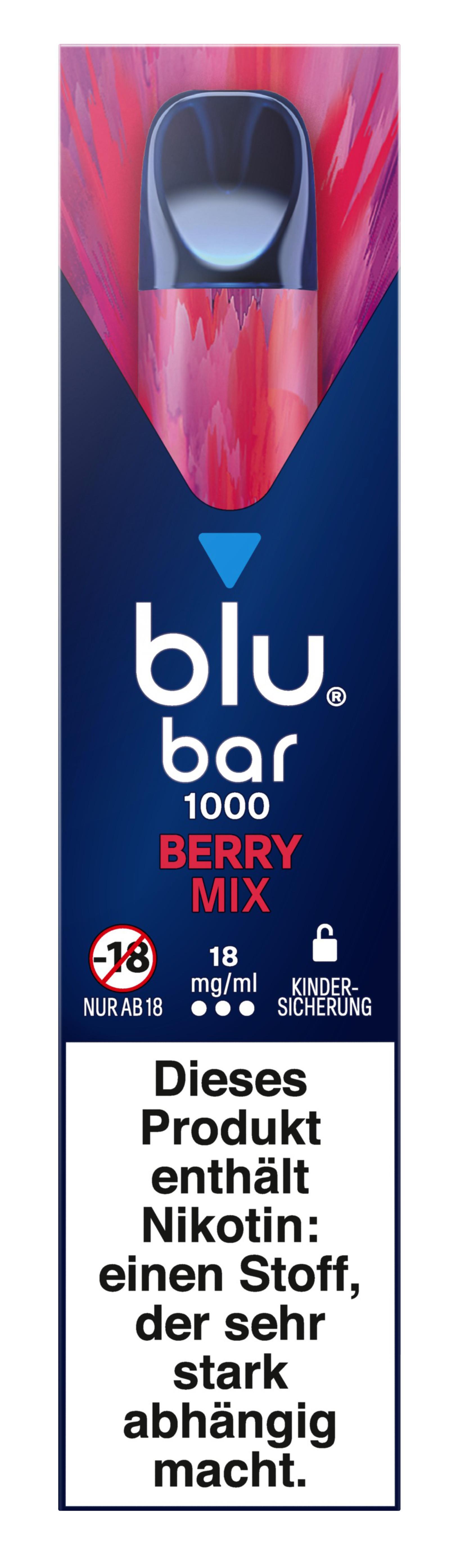 blu bar Berry Mix 18 mg 1 Packung 1 Stück