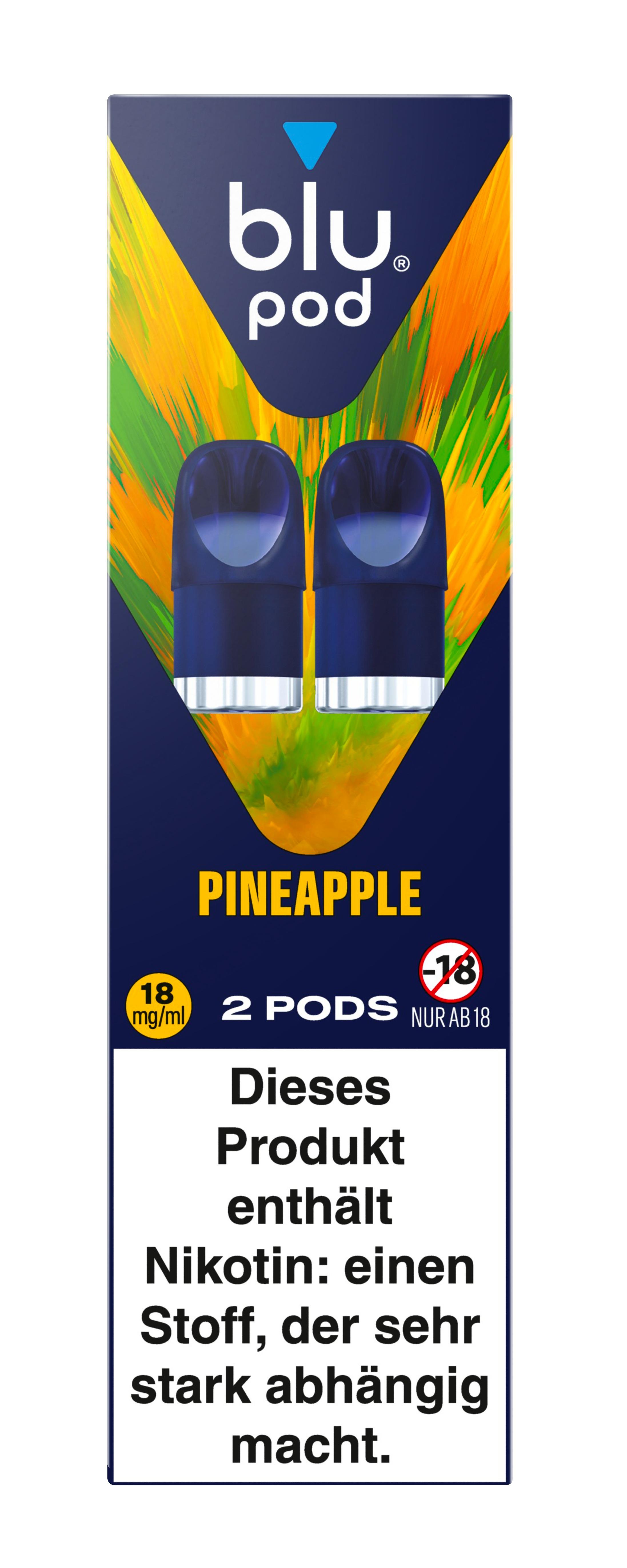 blu Pod Pineapple 18mg 1 Packung 2 Stück