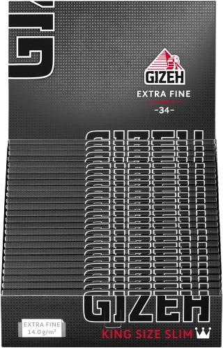 Gizeh Black Extra Fine Zigarettenpapier  1 Stange 25x34 Stück