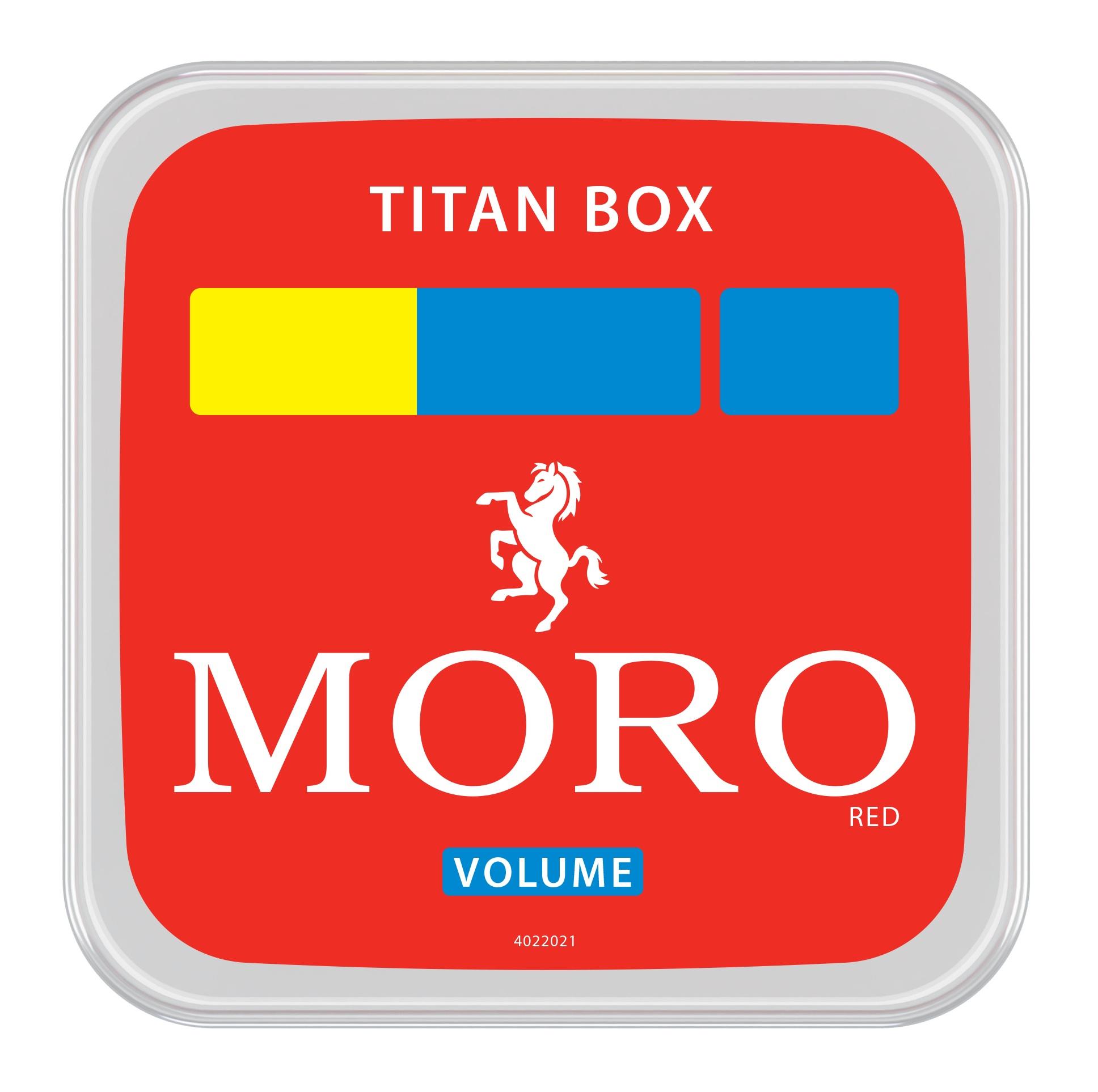 Moro Rot Titan Box Volumentabak 1 Eimer 310 Gramm