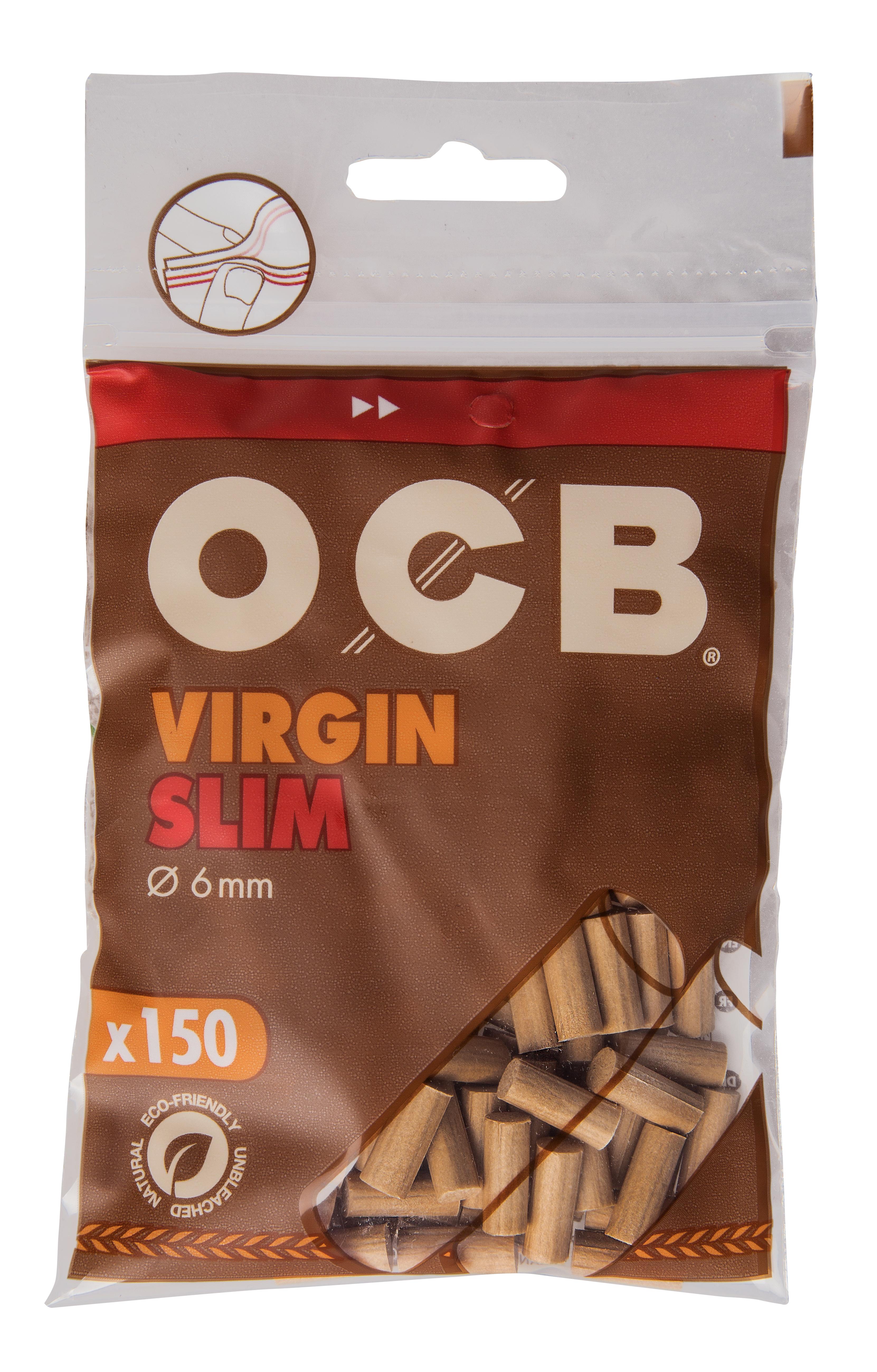 OCB Drehfilter Unbleached Virgin 6 mm 1 Packung 150 Stück