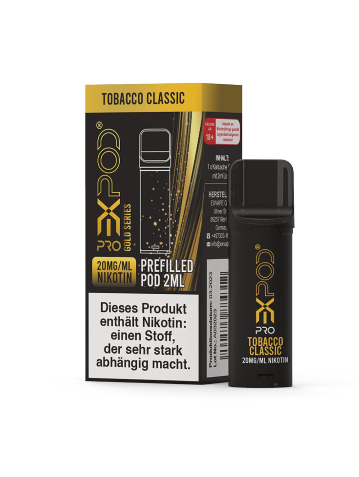 Expod Pro Pod Tobacco Classic 20mg/ml   1 Packung 1 Stück