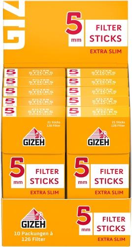 Gizeh Filter Sticks Extra Slim 1 Stange