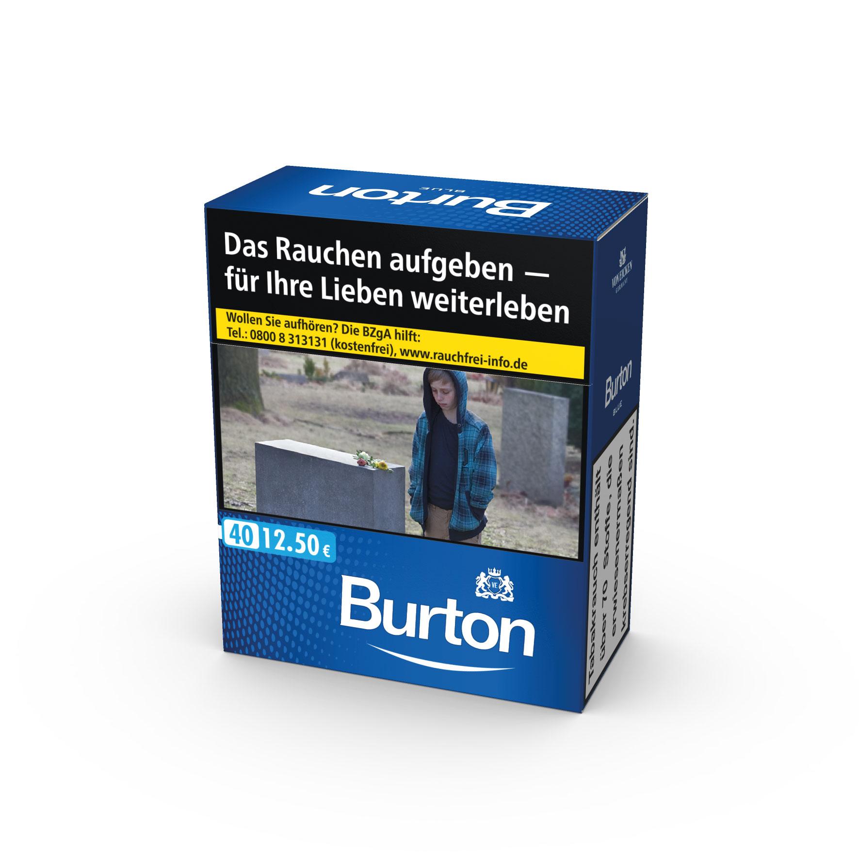 Burton Zigaretten Blau XXXL 1 Packung