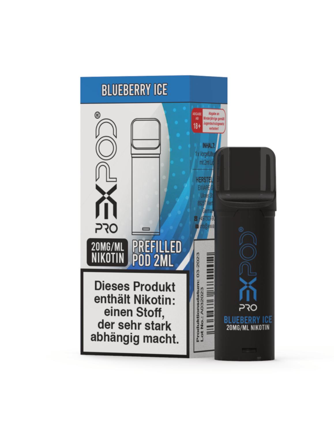 Expod Pro Pod Blueberry Ice 20mg/ml 1 Packung 1 Stück