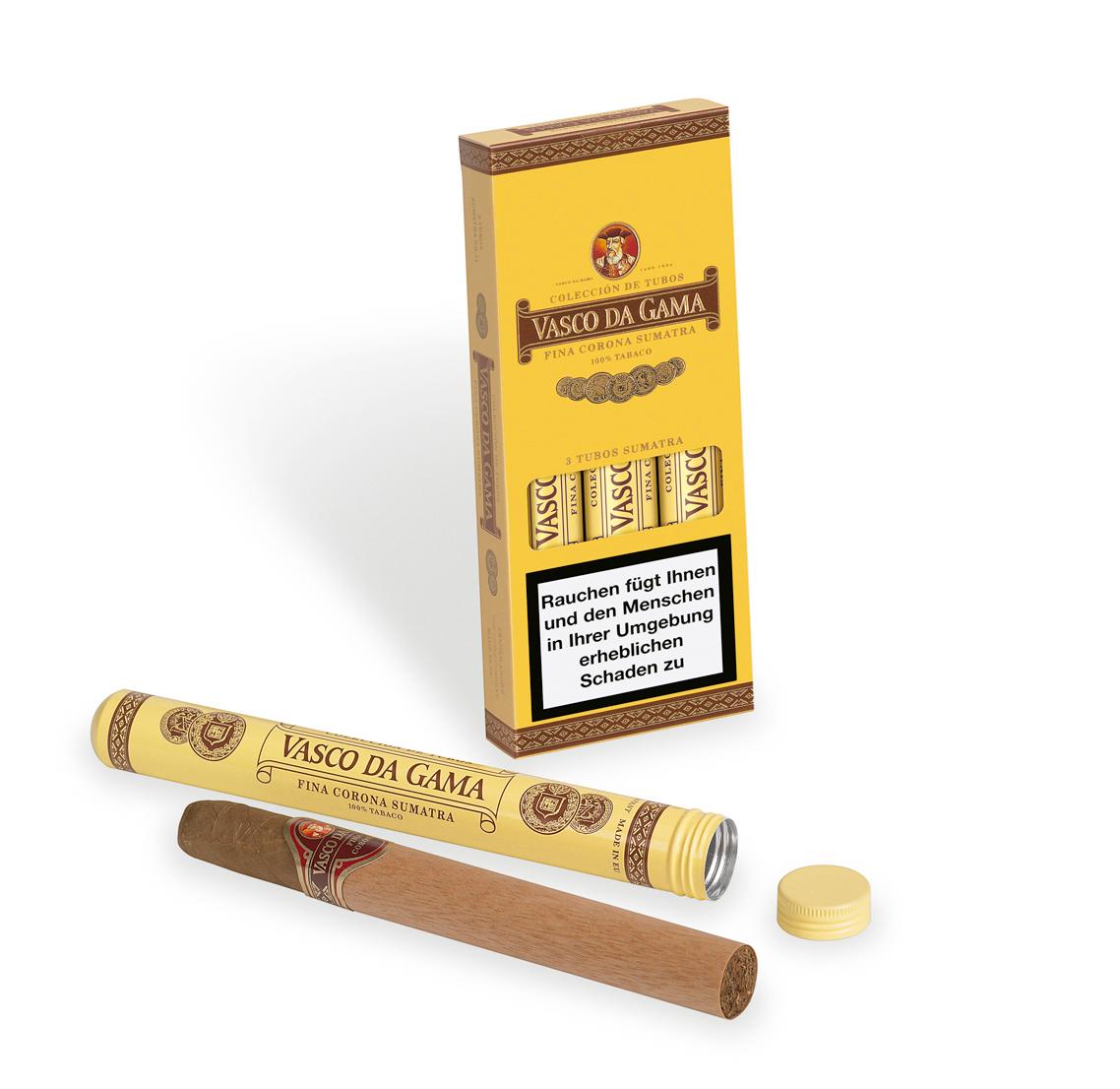Vasco da Gama Zigarren Sumatra Tubos No. 71 1 Packung