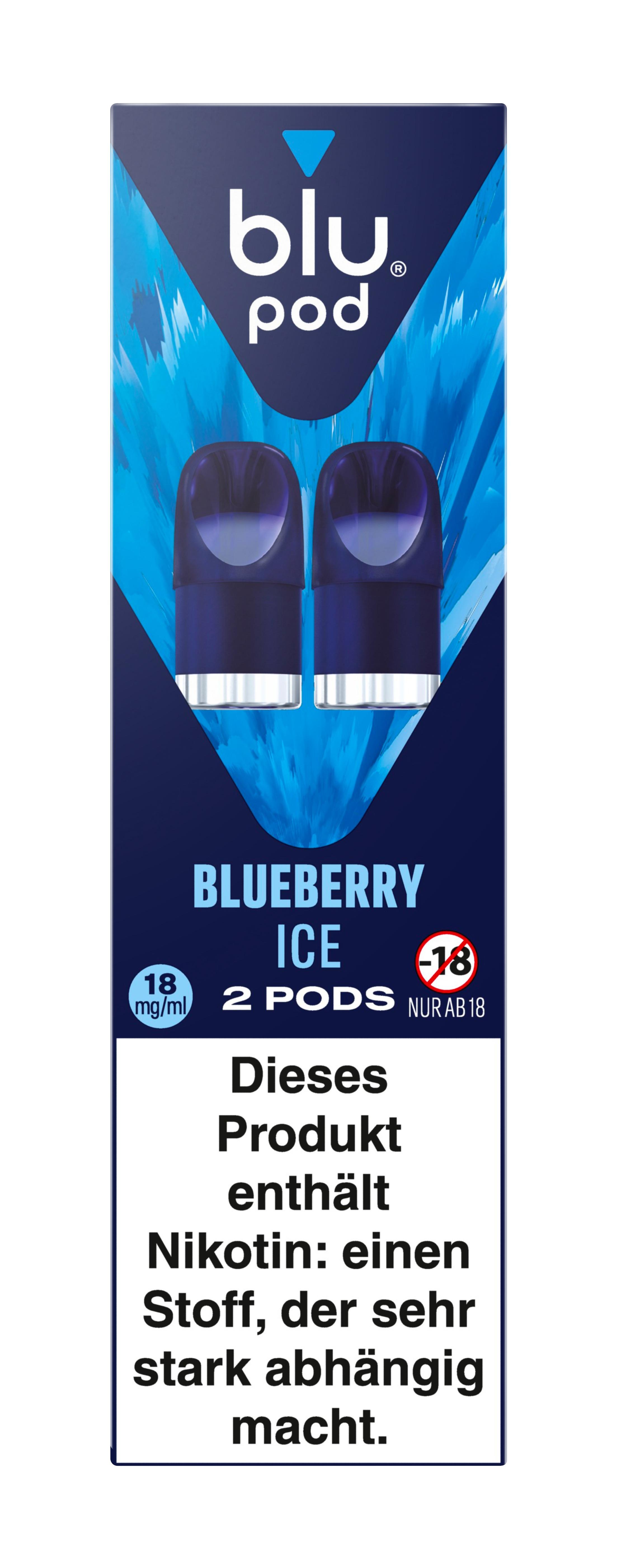 blu Pod Blueberry Ice 18mg 1 Packung