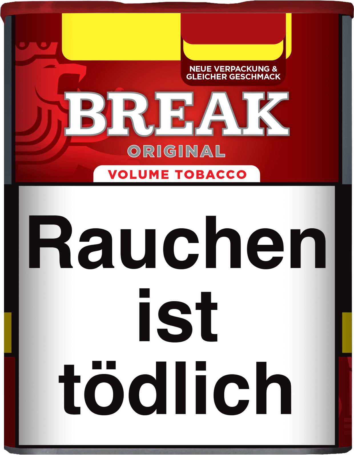 Break Volumentabak Original in Dose mit 60 Gramm Inhalt von Break.