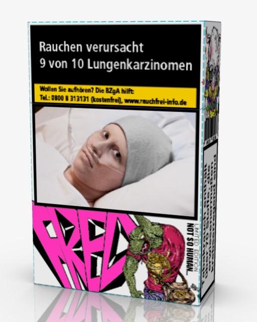 Fred Roses Zigaretten American Blend in der Stange mit 10 Packungen zu je 20 Stück, hergestellt ohne Zusatzstoffe in einer Limited Edition Verpackung.