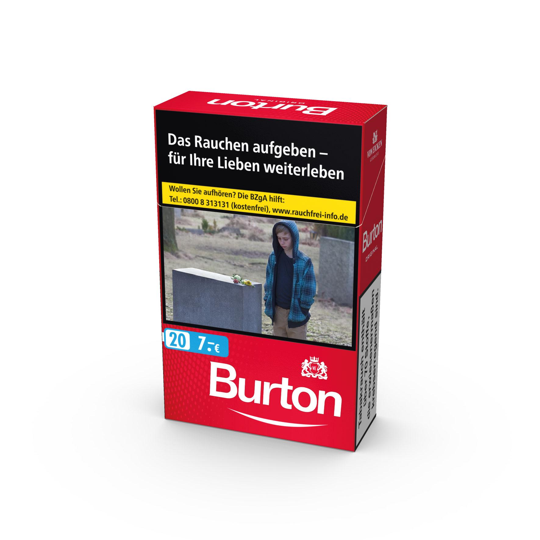 Burton Zigaretten Original 1 Packung