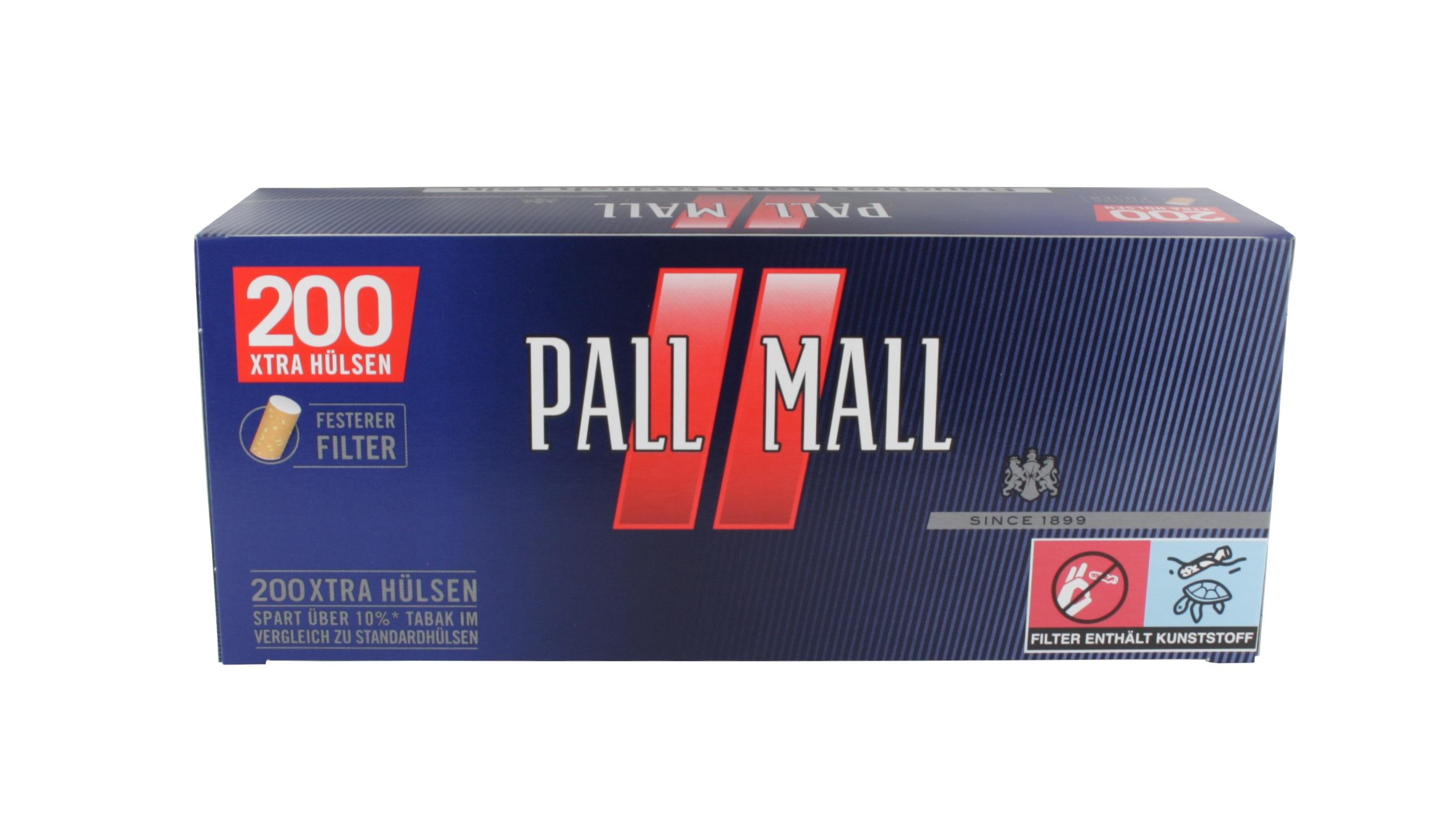 Pall Mall Xtra Full Flavor Hülsen 1 Packung 200 Stück