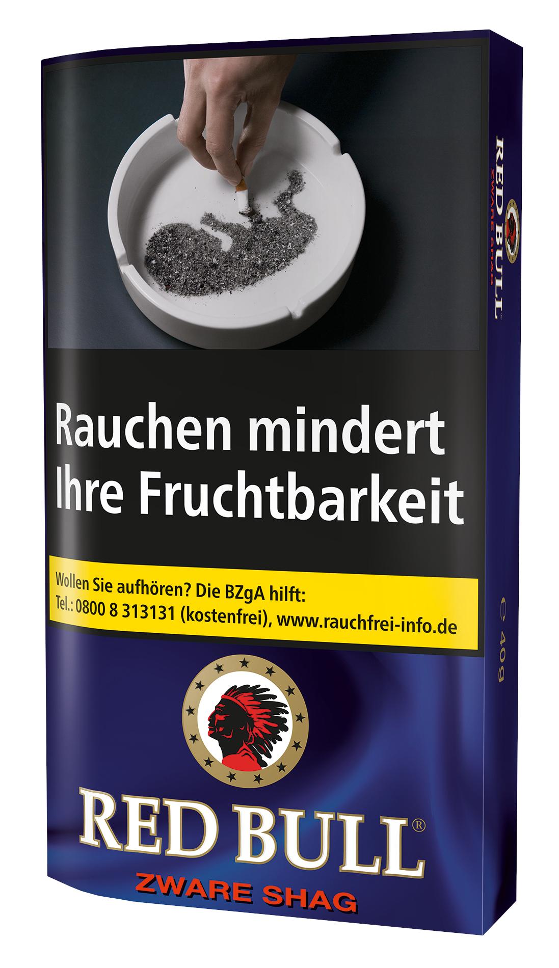Red Bull Zigarettentabak Zware Shag 1 Stange 5x40 Gramm