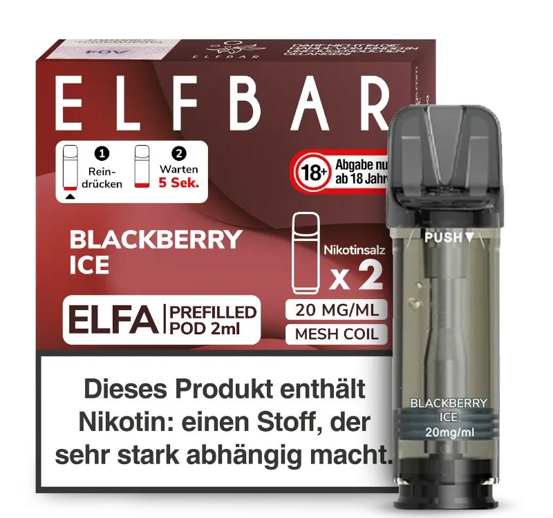Elfbar ELFA Pod Blackberry Ice 20mg/ml 1 Packung 2 Stück