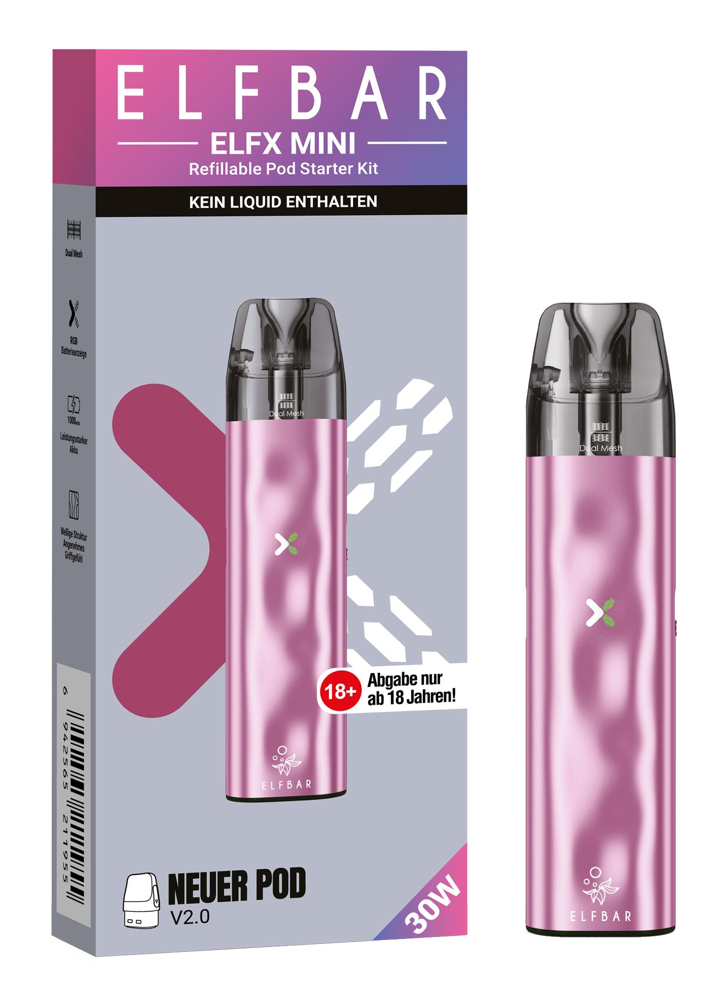Elfbar Elfx Mini Set Pink 1 Packung 1 Stück