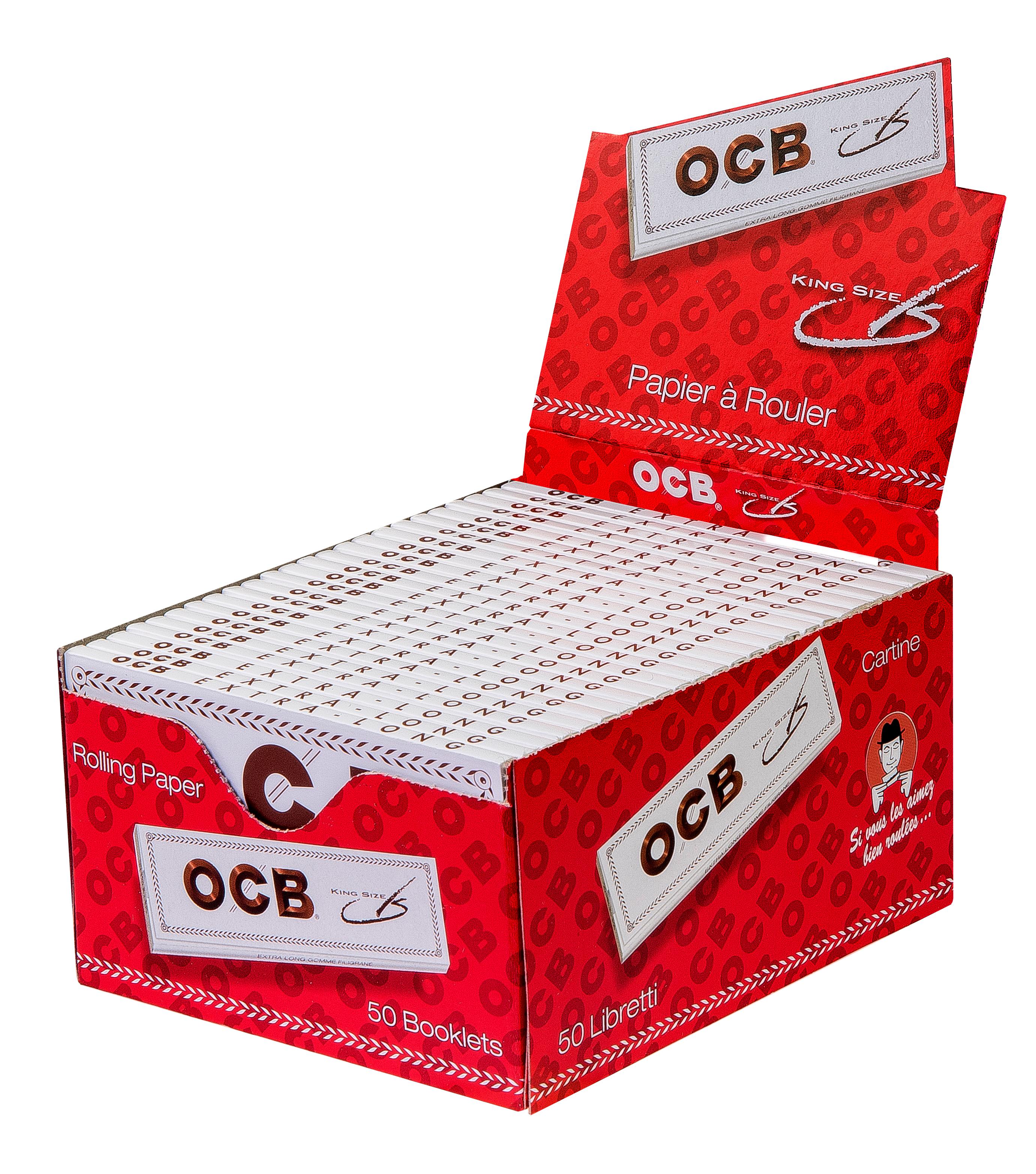 OCB Zigarettenpapier Weiß Long 1 Stange 50x32 Stück