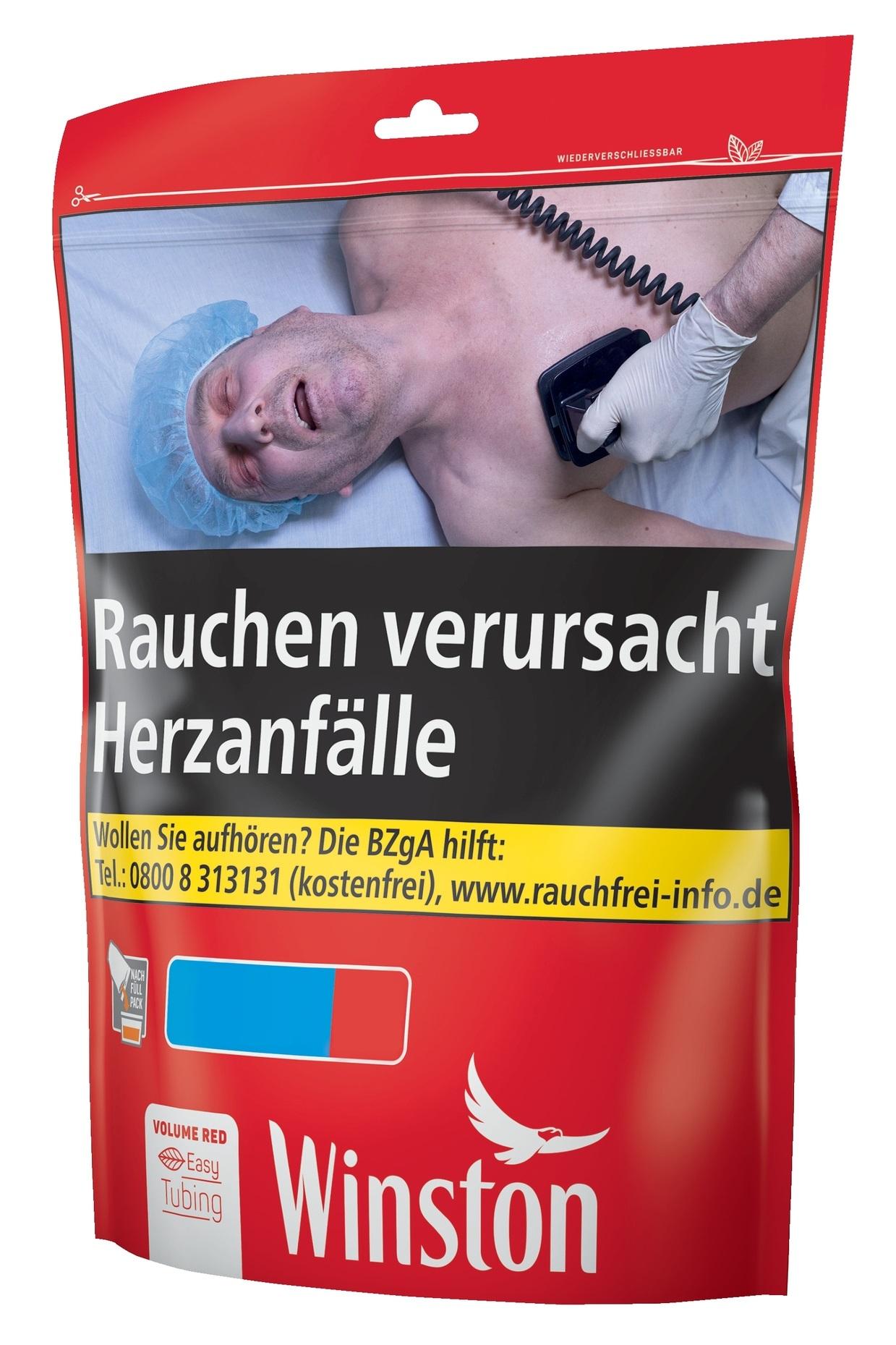 Winston Red Volumentabak 3XL  1 Beutel 195 Gramm