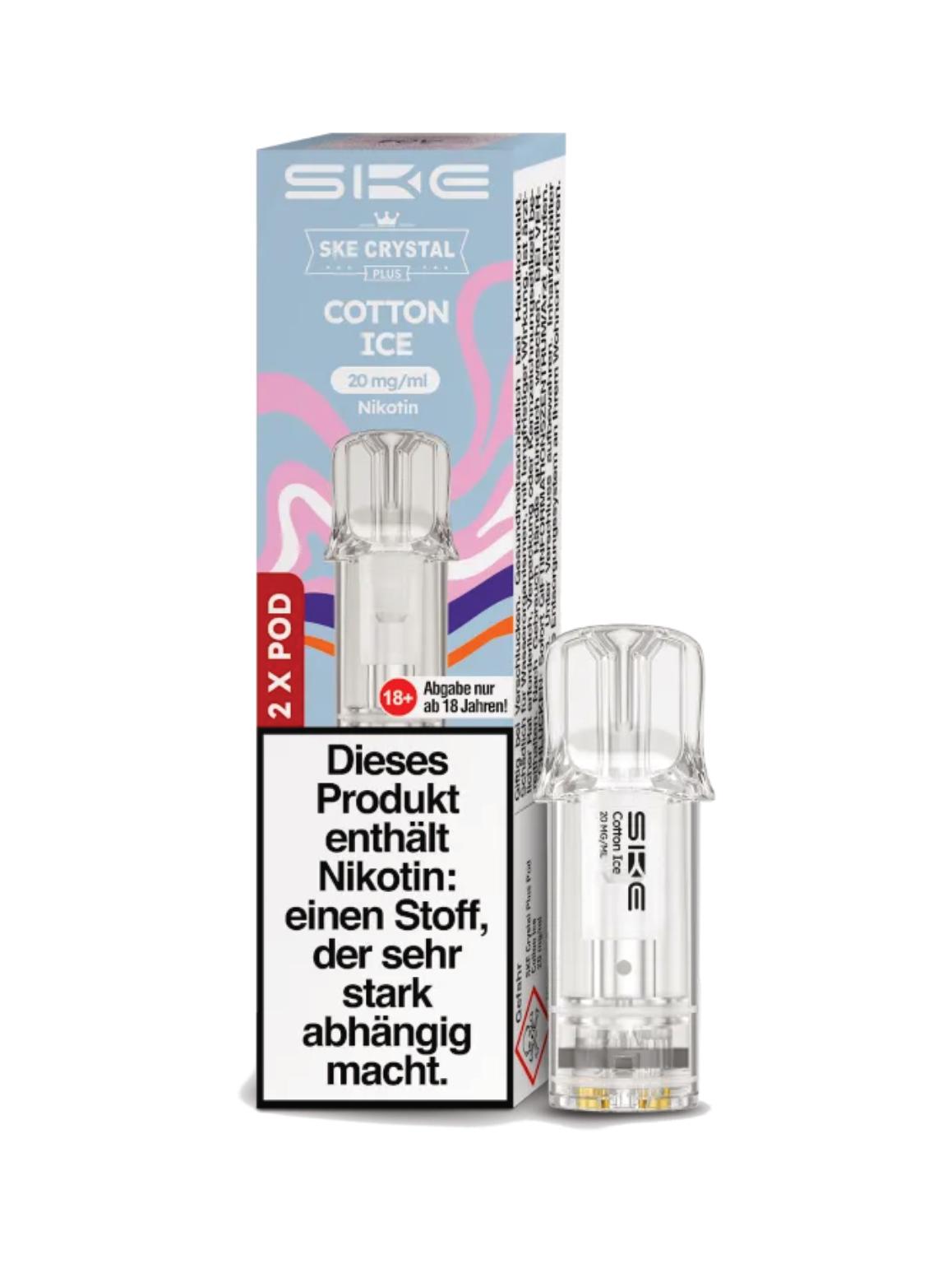 Crystal Plus Pod Cotton Ice 1 Packung 2 Stück