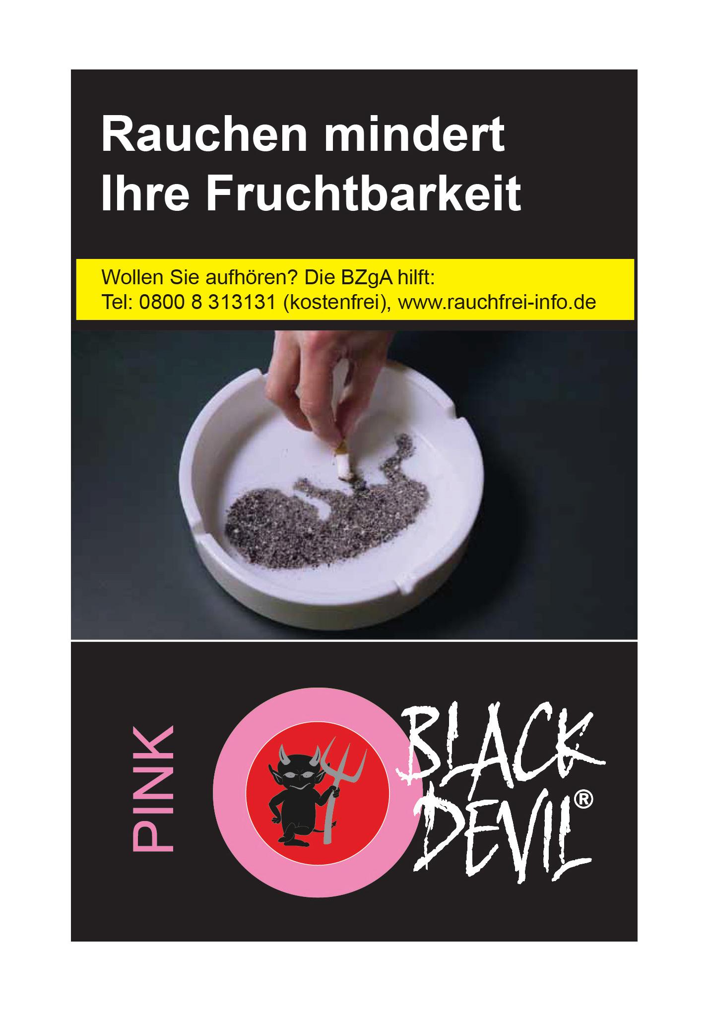 Black Devil Zigaretten Pink 1 Packung 20 Stück