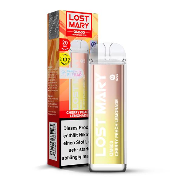 Lost Mary QM600 Cherry Peach Lemonade 1 Packung 1 Stück
