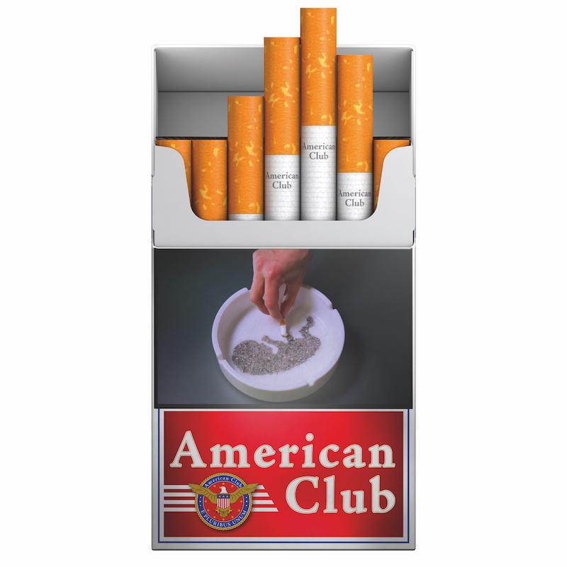 American Club Zigaretten 1 Stange 10x20 Stück American Club Zigaretten 1 Stange (10 x 20 Stück) in der charakteristischen weißen Schachtel mit rotem Label und Markenlogo.