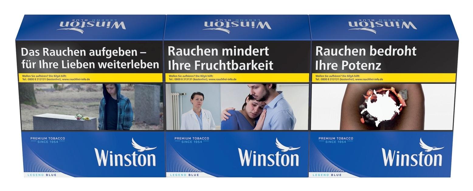 Winston Blue Zigaretten 6XL 1 Stange 3x58 Stück