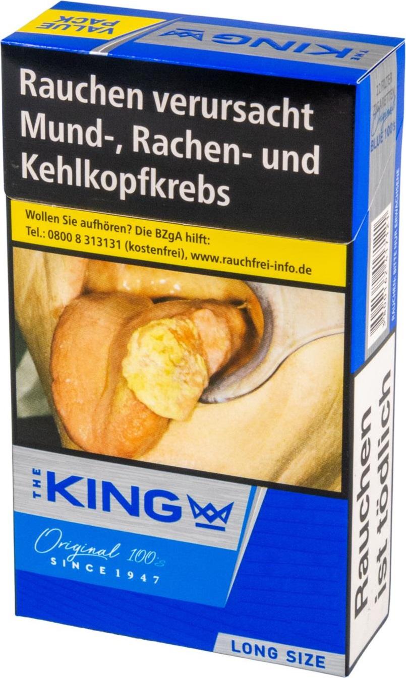 King Blue 100er Long Size Zigaretten  1 Stange