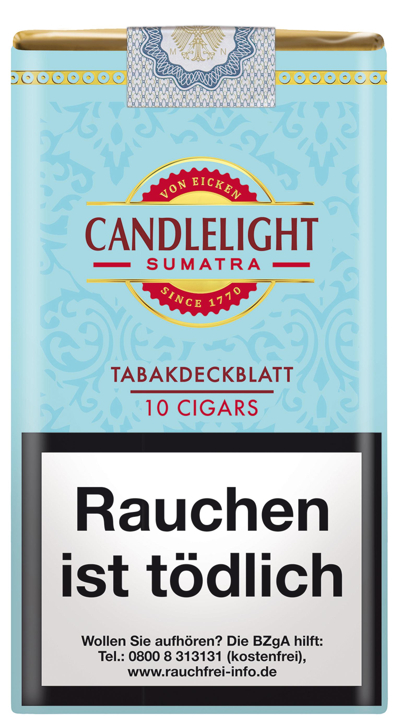 Candlelight Sumatra Zigarren 100% Natural 1 Packung