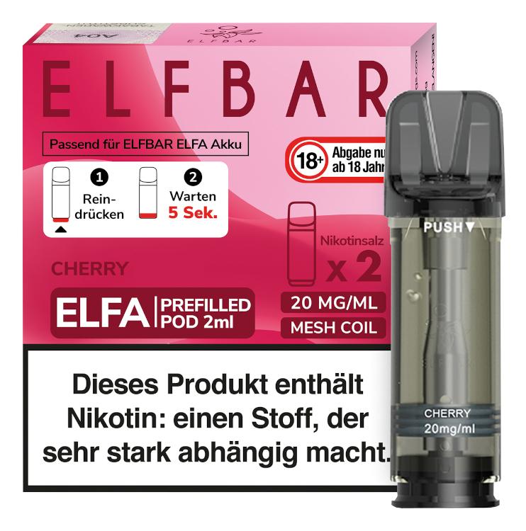 Elfbar ELFA Pod Cherry 20mg/ml 1 Packung 2 Stück