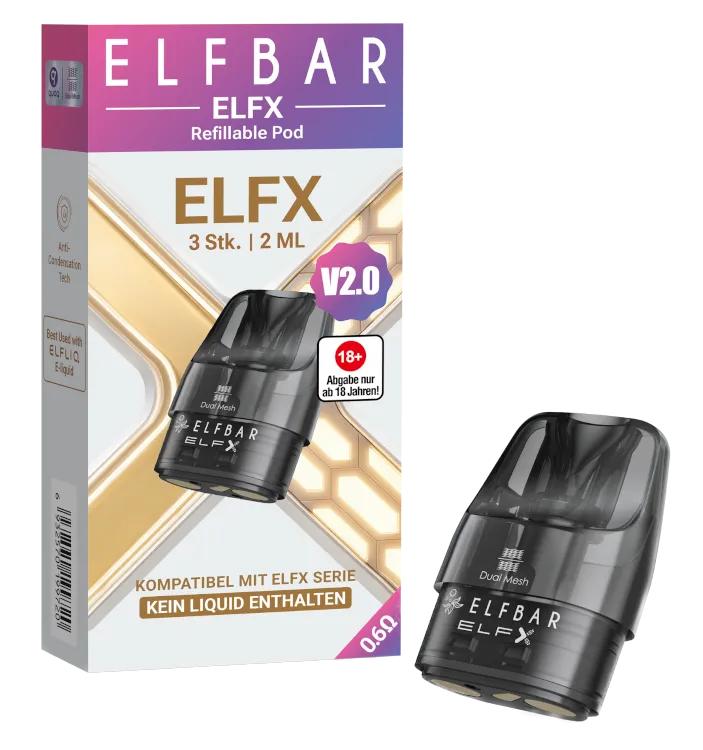 Elfbar Elfx V2.0 0,6 Ohm Pod  1 Packung 3 Stück