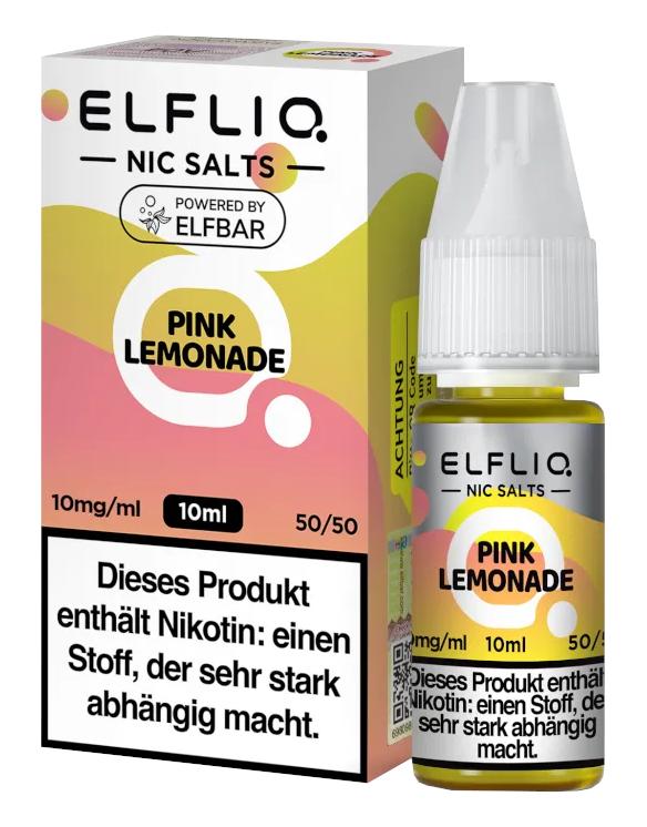 ELFLIQ Liquid von Elfbar, 10mg Nikotin, in der Umverpackung inklusive einer Flasche mit weißem Verschluss, Verpackungseinheit eine Packung mit einem Stück.
