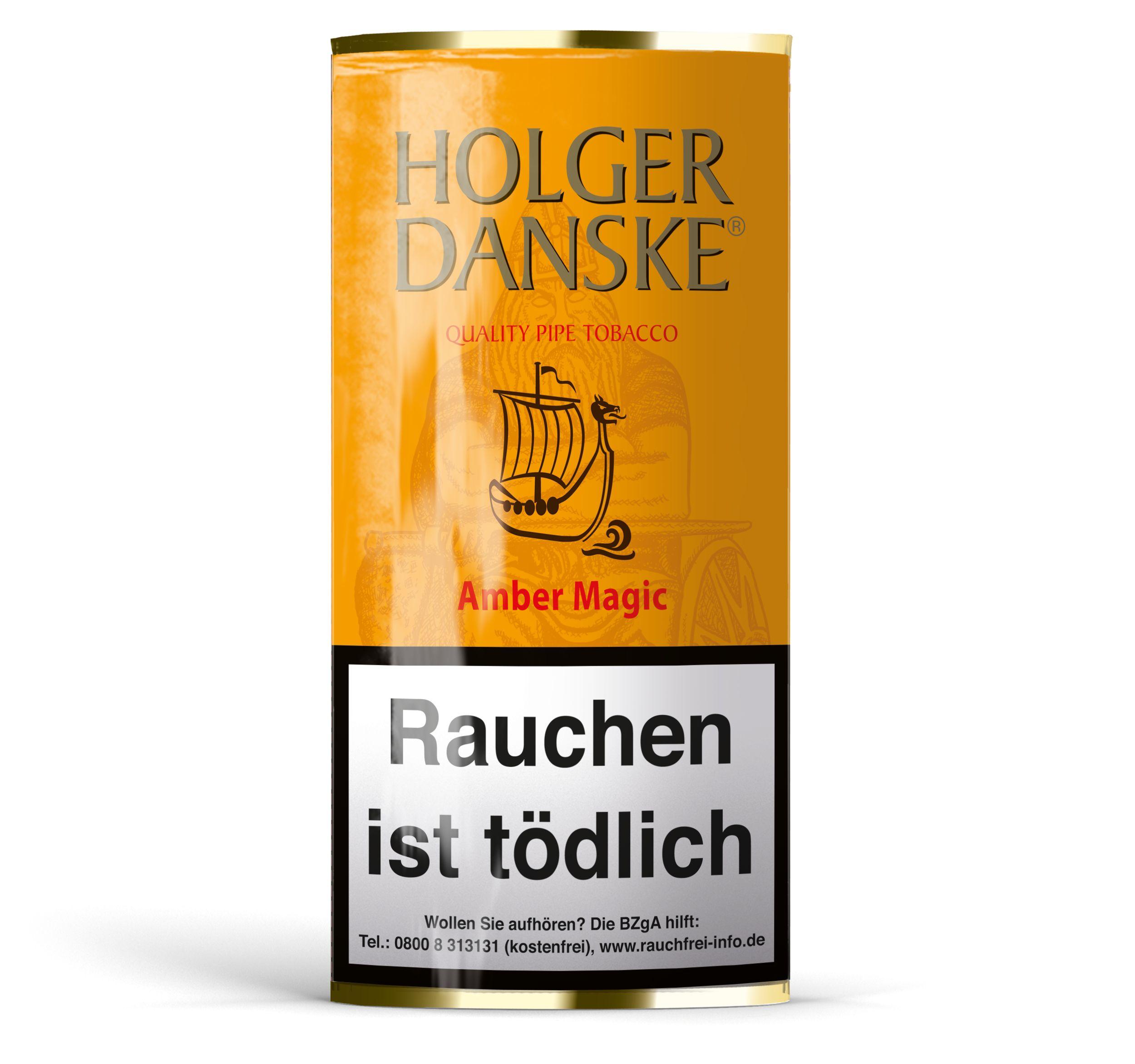 Holger Danske Pfeifentabak Amber Magic 1 Pouch 40 Gramm