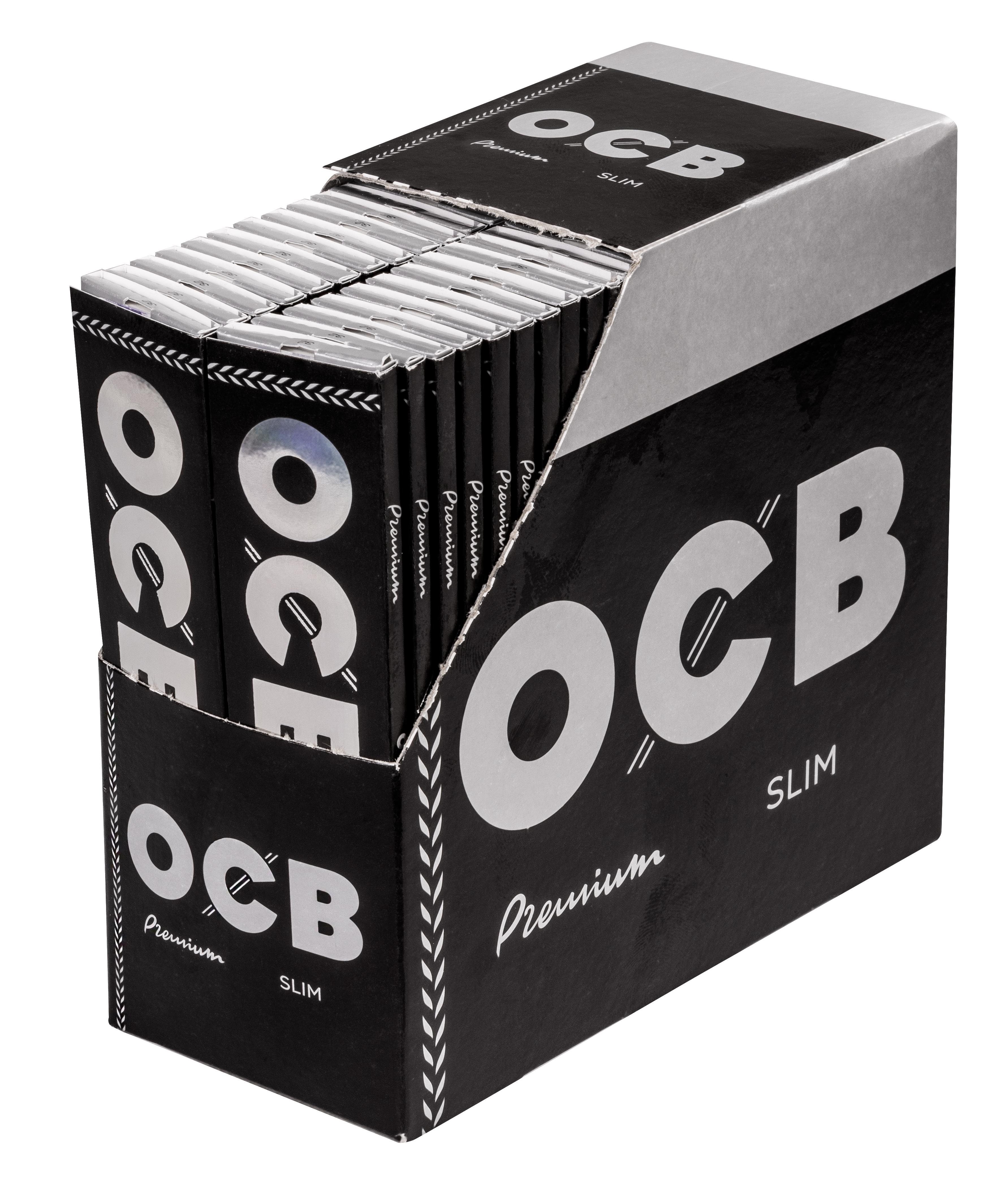 OCB Zigarettenpapier Schwarz Premium Slim 1 Stange 50x32 Stück