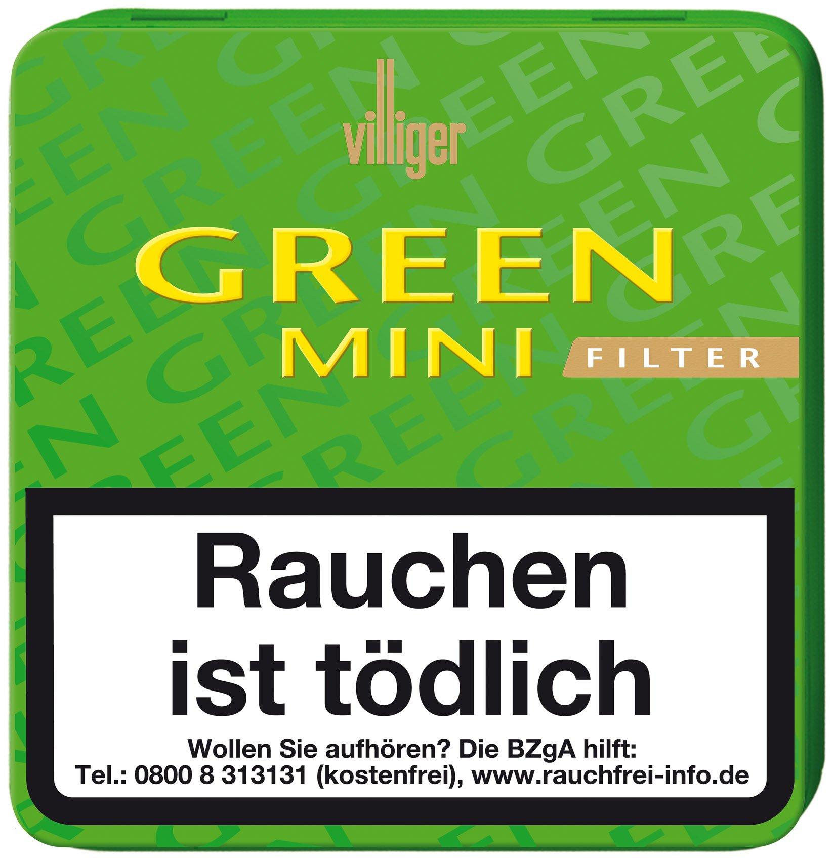 Villiger Green Mini Filterzigarillos  1 Packung 20 Stück