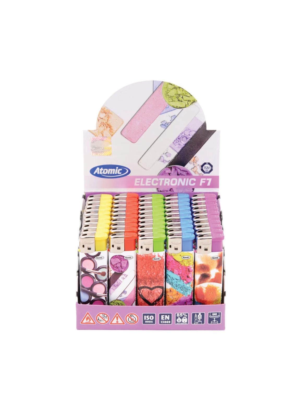 Atomic Electronic Feuerzeug mit Motiv 1 Gebinde 50x1 Stück