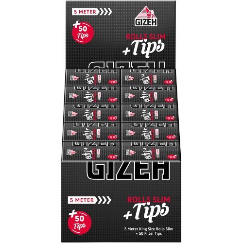 Gizeh Black Rolls + Tips 1 Stange