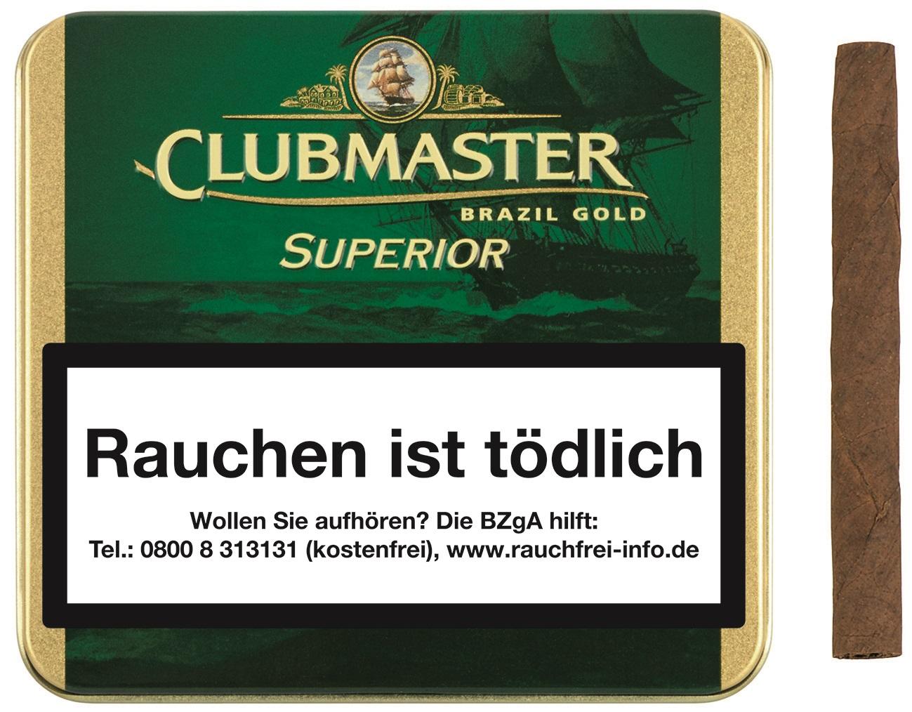 Clubmaster Zigarillos 164 Gold Brasil 1 Packung