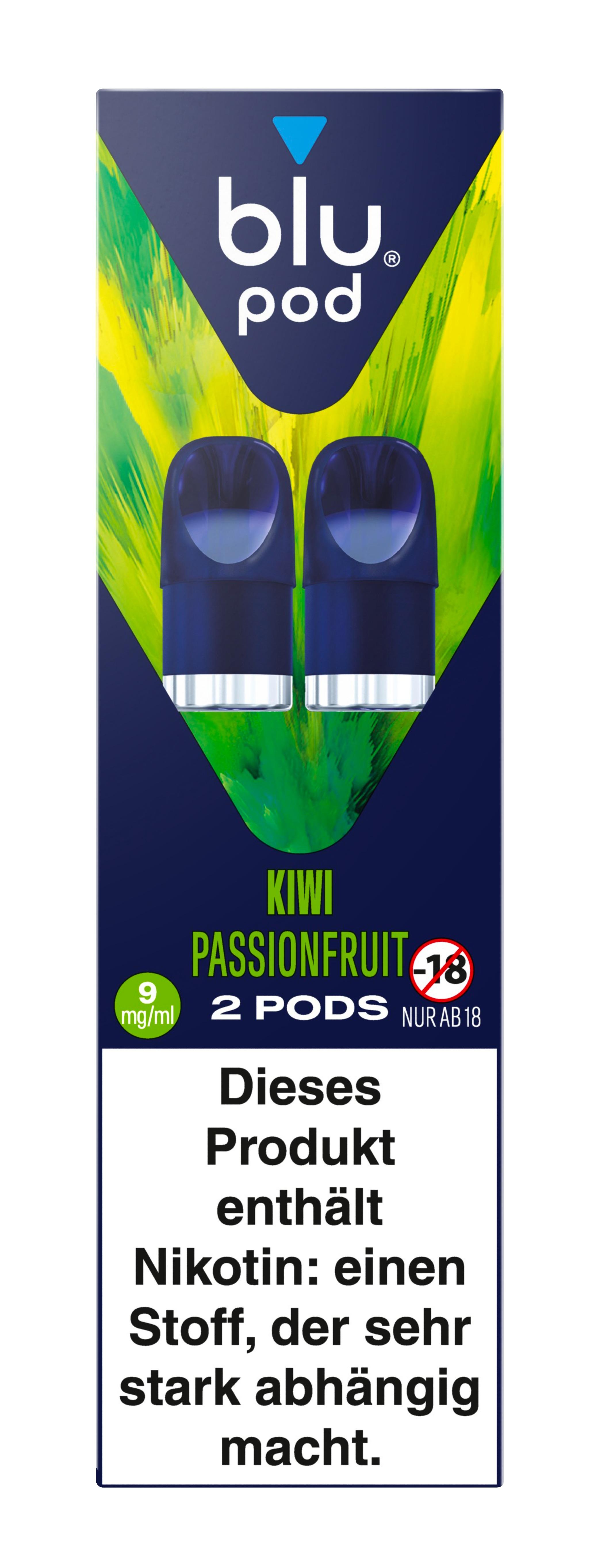 blu Pod Kiwi Passionfruit 9mg 1 Packung 2 Stück