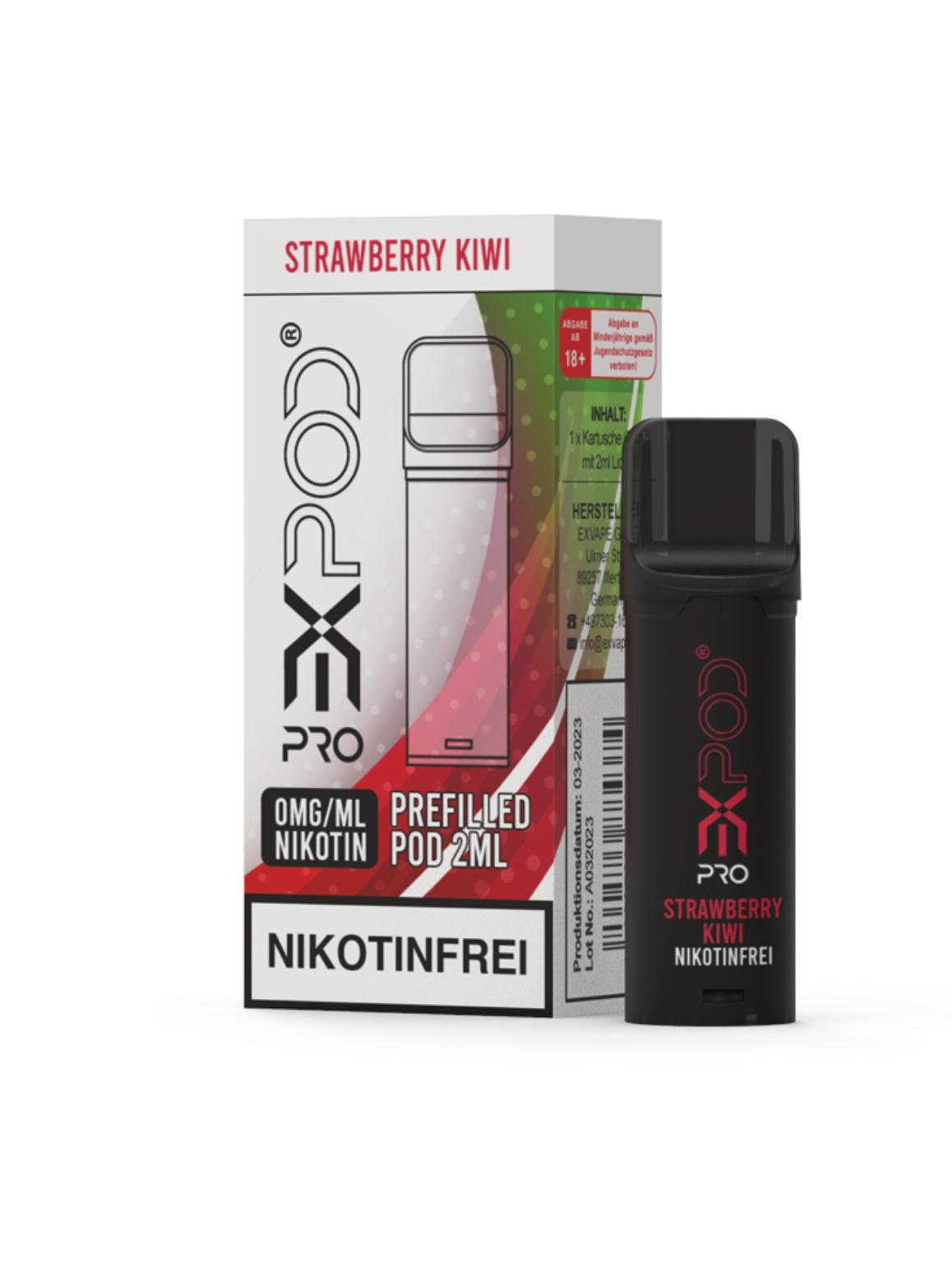 EXPOD Pro Pod Strawberry Kiwi nikotinfrei  1 Packung 1 Stück