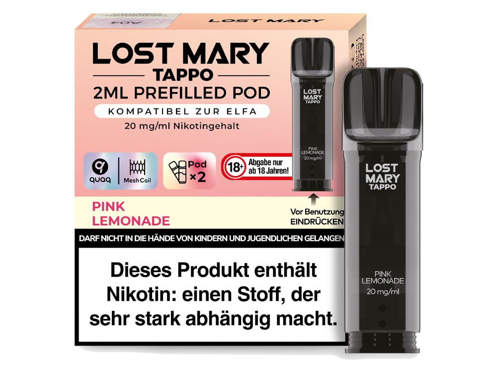 Tappo Pods Pink Lemonade Lost Mary by Elfbar 1 Packung