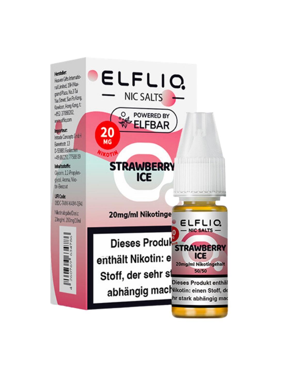 ELFLIQ by Elfbar Strawberry Ice 20mg 1 Packung 1 Stück