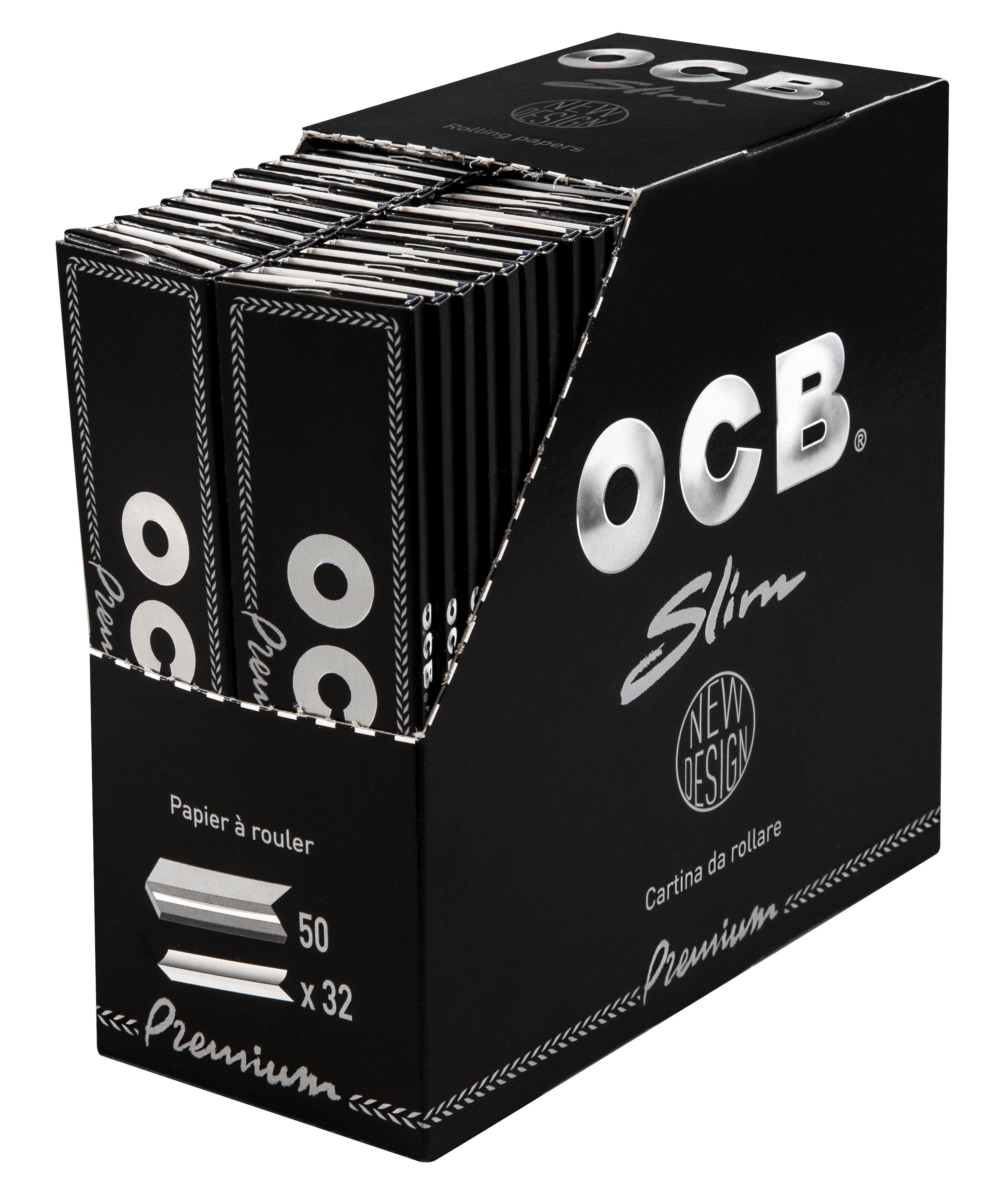 OCB Zigarettenpapier Schwarz Premium Slim 1 Stange