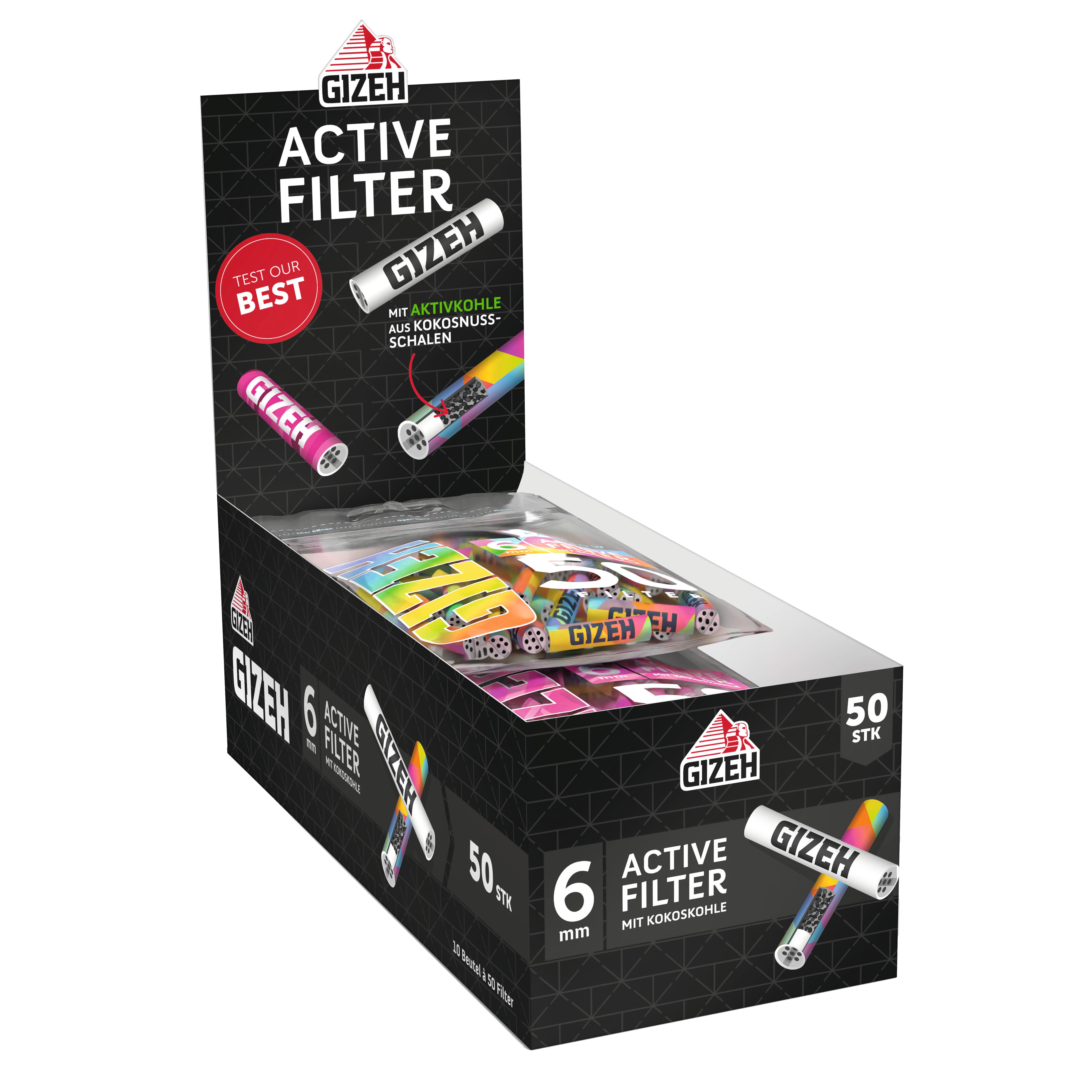 Gizeh Active Filter 1 Packung 10 Stück