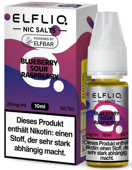 ELFLIQ Blueberry Sour Raspberry 20mg 1 Packung 1 Stück