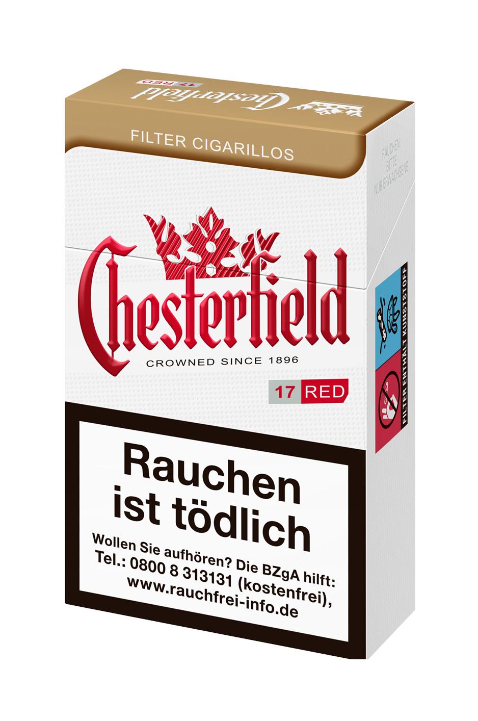 Chesterfield Red Zigarillos 1 Packung 17 Stück