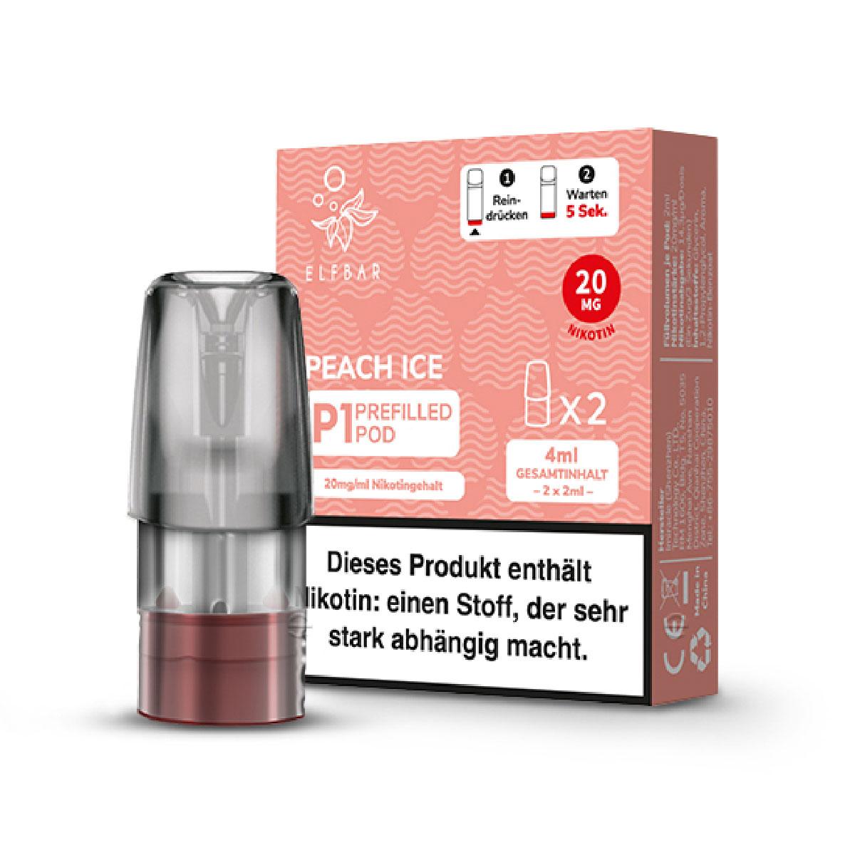 Elfbar Mate 500 Pod Peach Ice 20mg/ml  1 Packung 2 Stück