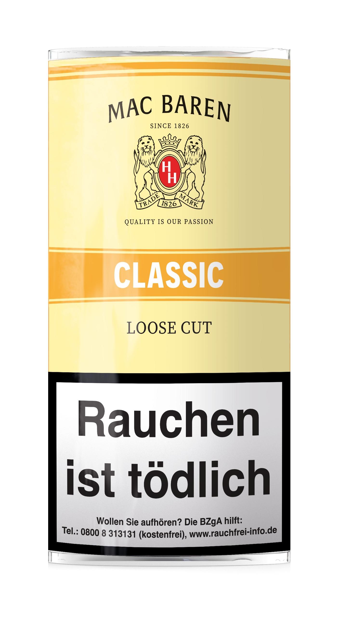 Mac Baren Pfeifentabak Classic Loose Cut 1 Packung 50 Gramm